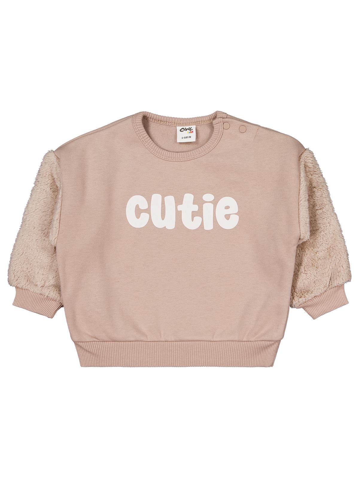 Civil Baby Cutie Baskılı 6-18 Ay Takım - Bej