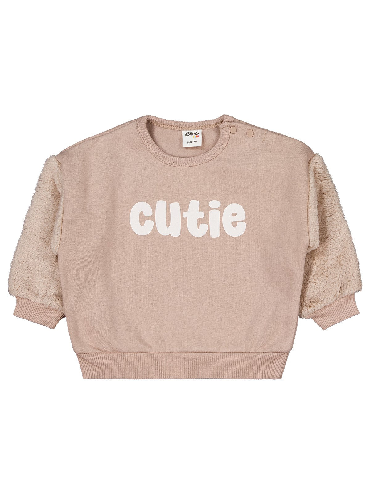 Civil Baby Cutie Baskılı 6-18 Ay Takım - Bej