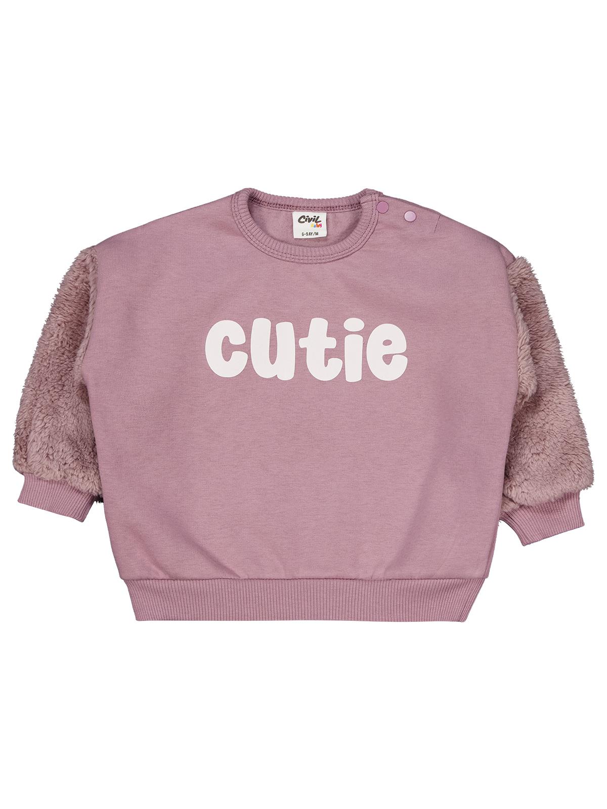 Civil Baby Cutie Baskılı 6-18 Ay Takım - Lila