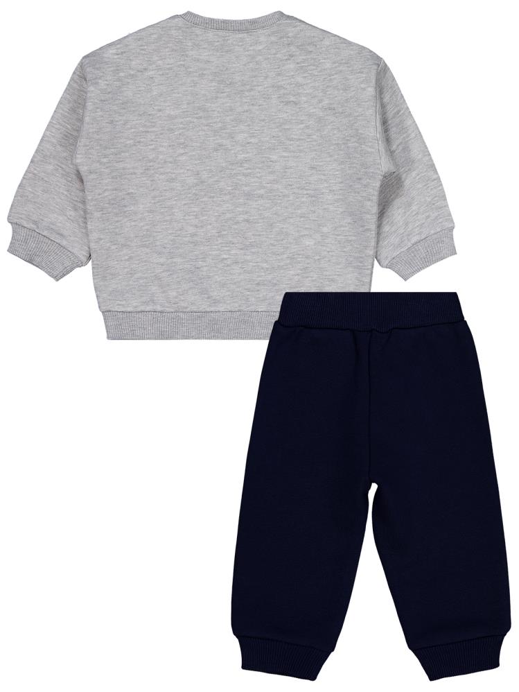 Civil Baby Cool Plan Baskılı 6-18 Ay Takım - Lacivert