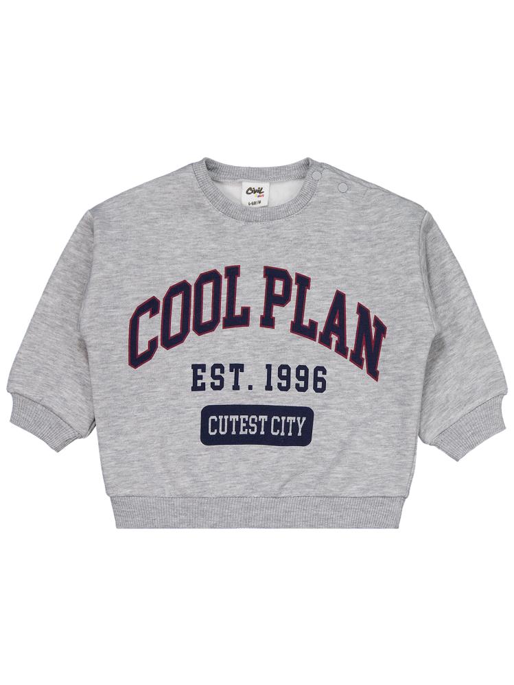 Civil Baby Cool Plan Baskılı 6-18 Ay Takım - Lacivert