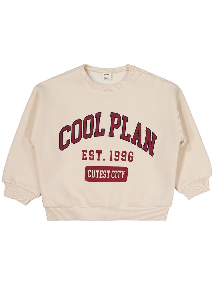 Civil Baby Cool Plan Baskılı 6-18 Ay Takım - Bordo