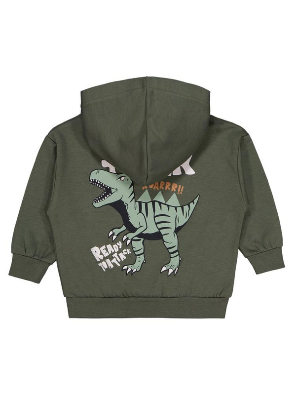 Civil Boys Trex Roar Baskılı 2-5 Yaş Sweatshirt - Haki