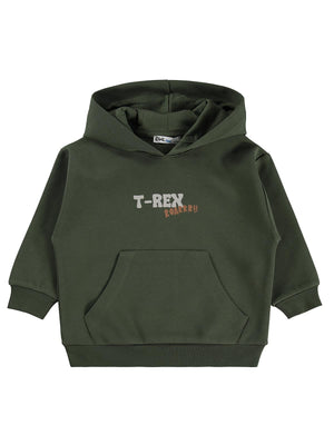 Civil Boys Trex Roar Baskılı 2-5 Yaş Sweatshirt - Haki