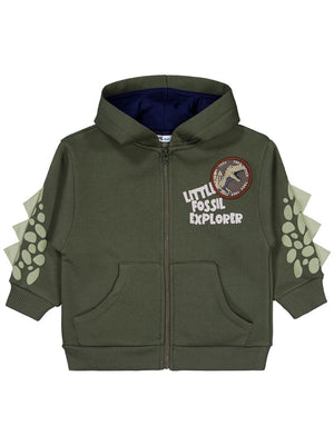 Civil Boys Lıttle Fosıl Baskılı 2-5 Yaş Hırka - Haki