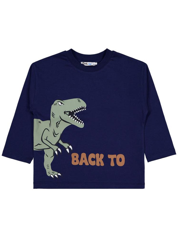 Civil Boys Back To Baskılı 2-5 Yaş Sweatshirt - Lacivert