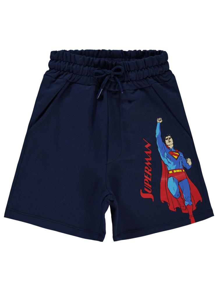 Süperman Baskılı 2-5 Yaş Kapri - Lacivert