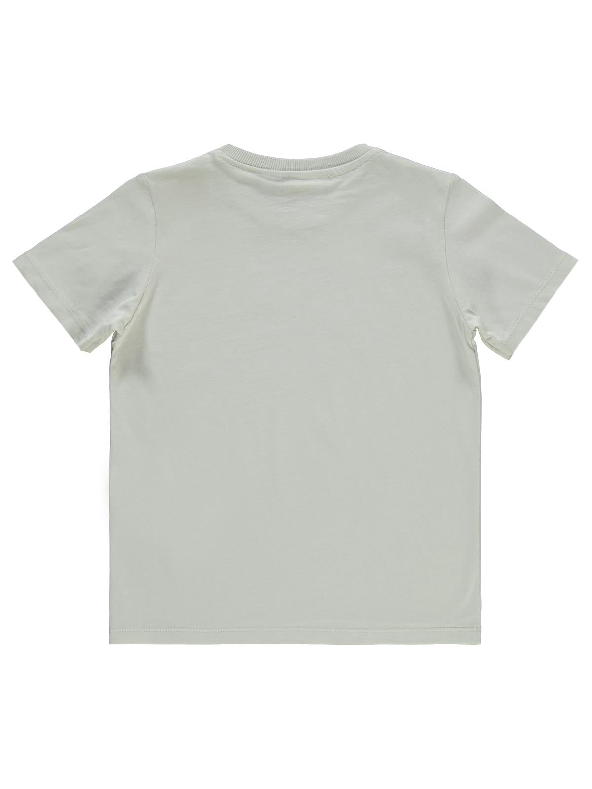 Süperman Can Fly Baskılı 6-9 Yaş Tişört - Gri