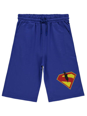 Süperman Logolu 10-13 Yaş Kapri - Mavi