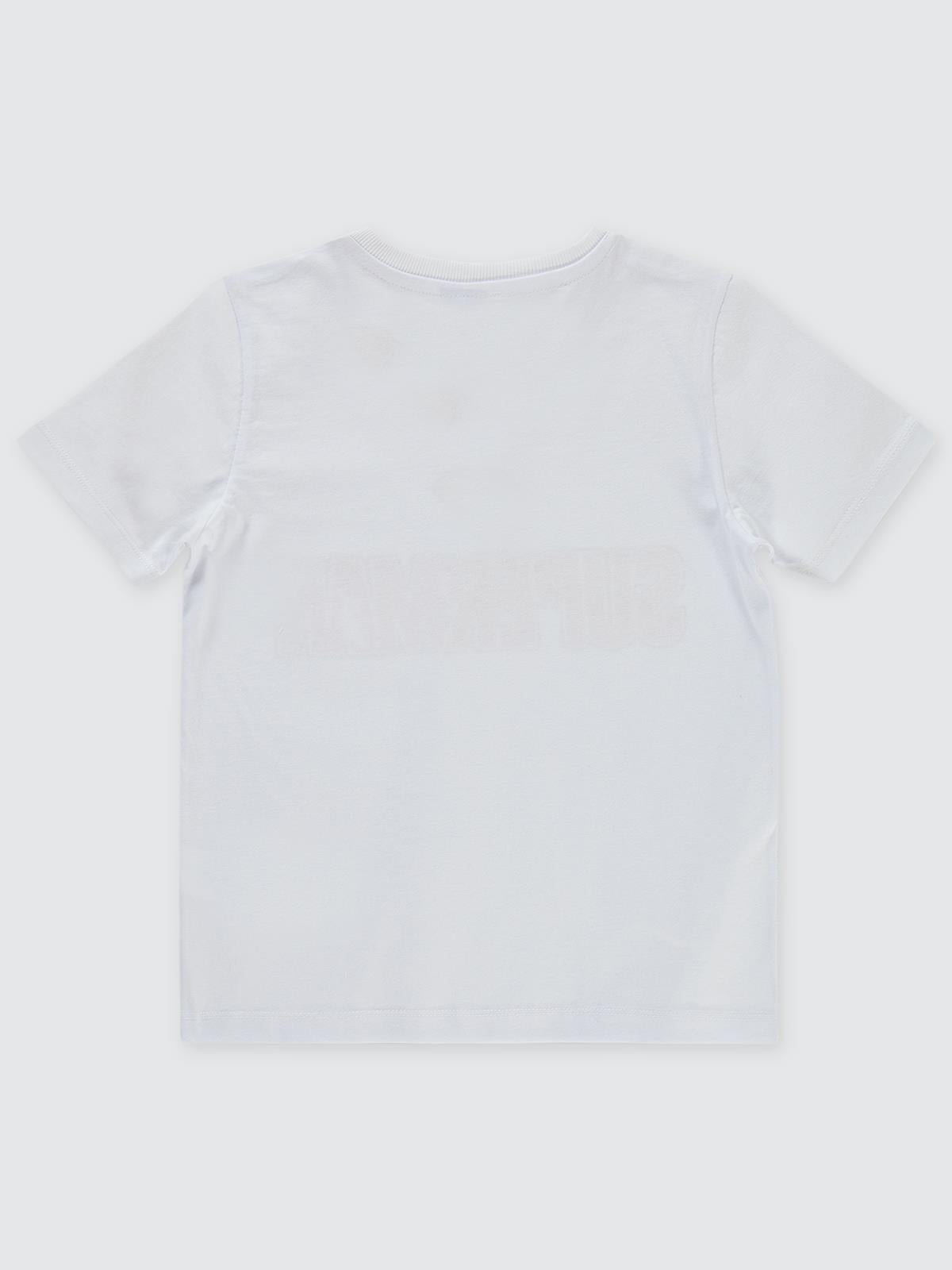 Süperman Baskılı 6-9 Yaş Tişört - Beyaz