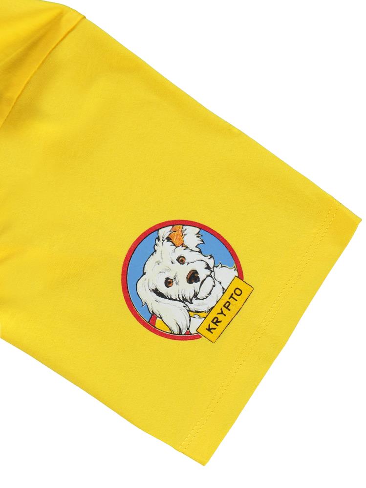 Süperman Baskılı 10-13 Yaş Tişört - Sarı