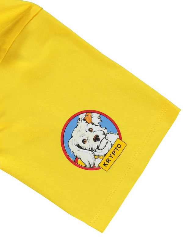 Süperman Baskılı 10-13 Yaş Tişört - Sarı