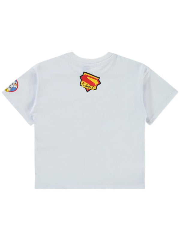 Süperman Krypto Baskılı 6-9 Yaş Tişört - Beyaz
