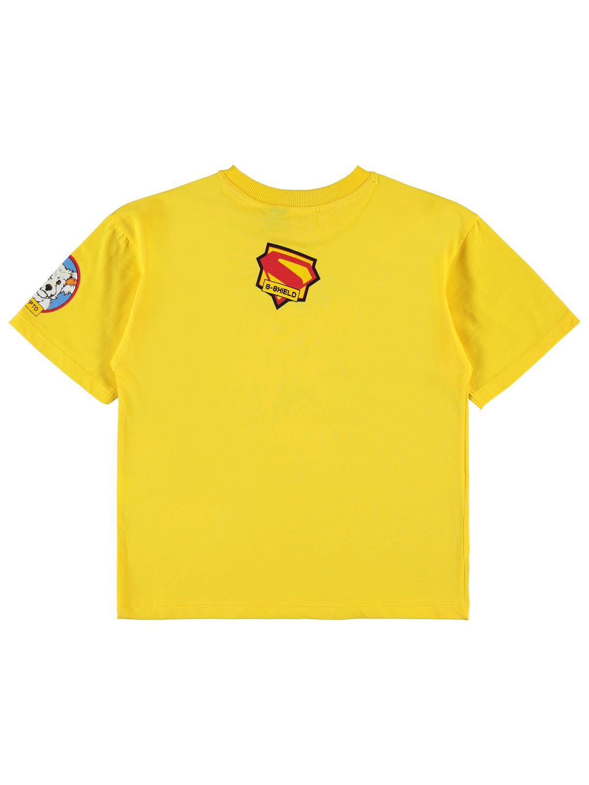 Süperman Baskılı 6-9 Yaş Tişört - Sarı