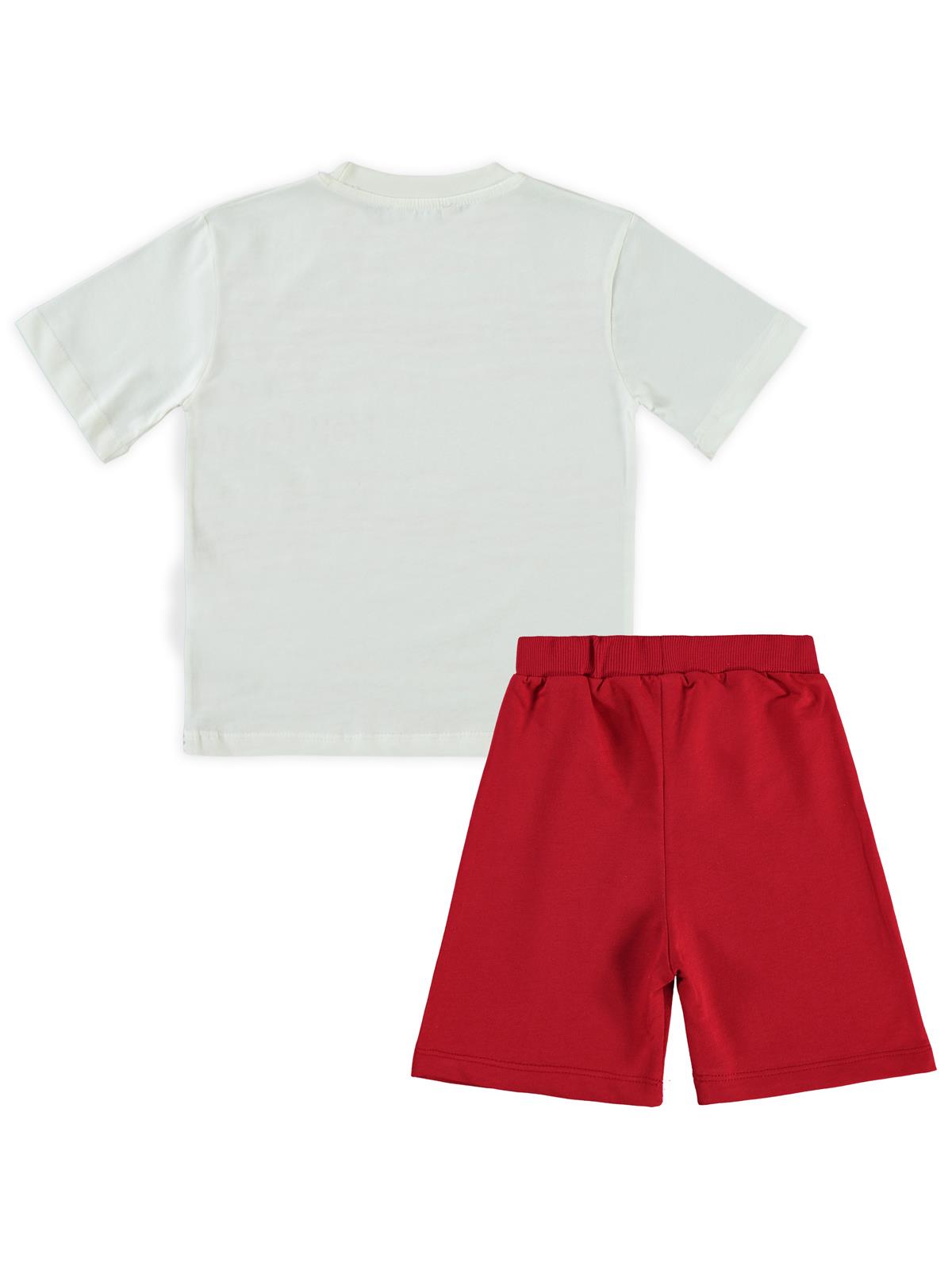 Civil Boys Holiday Baskılı 2-5 Yaş Takım - Kırmızı