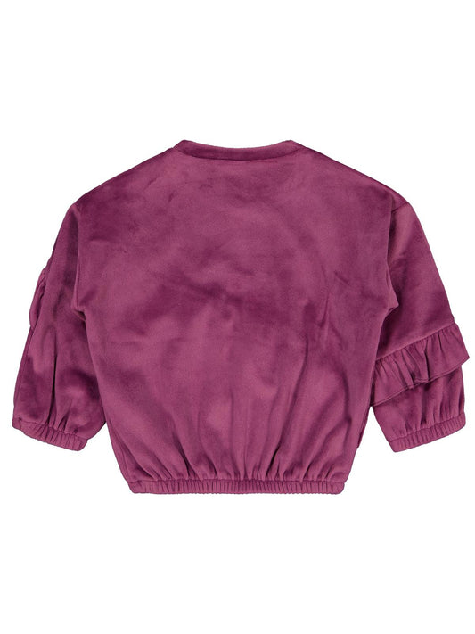 Civil Baby Fırfırlı 6-18 Ay Sweatshirt - Lila