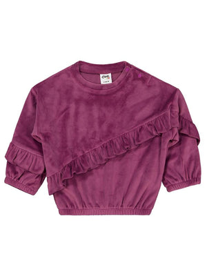 Civil Baby Fırfırlı 6-18 Ay Sweatshirt - Lila