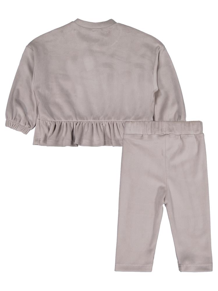 Civil Baby Fırfırlı 6-18 Ay Takım - Gri