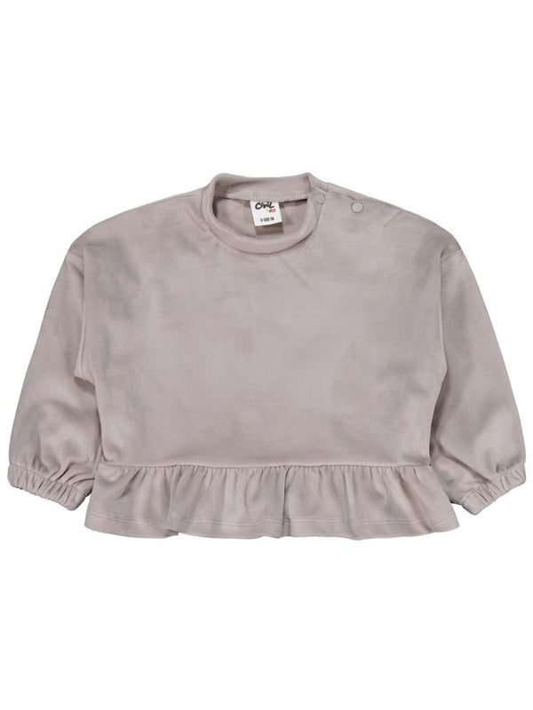 Civil Baby Fırfırlı 6-18 Ay Takım - Gri