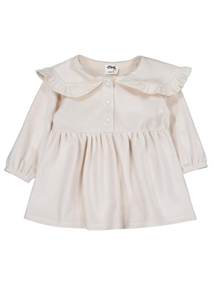 Civil Baby Eteği Büzgülü 6-18 Ay Jile ve Elbise - Bej