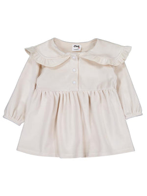 Civil Baby Eteği Büzgülü 6-18 Ay Jile ve Elbise - Bej