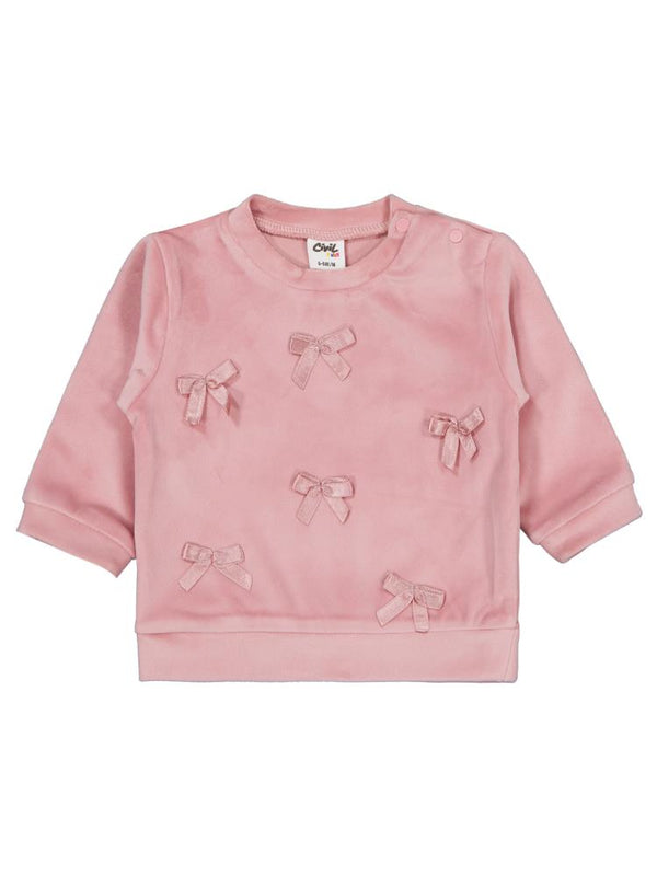 Civil Baby Fiyonklu 6-18 Ay Sweatshirt - Pembe