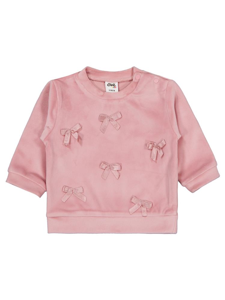 Civil Baby Fiyonklu 6-18 Ay Sweatshirt - Pembe