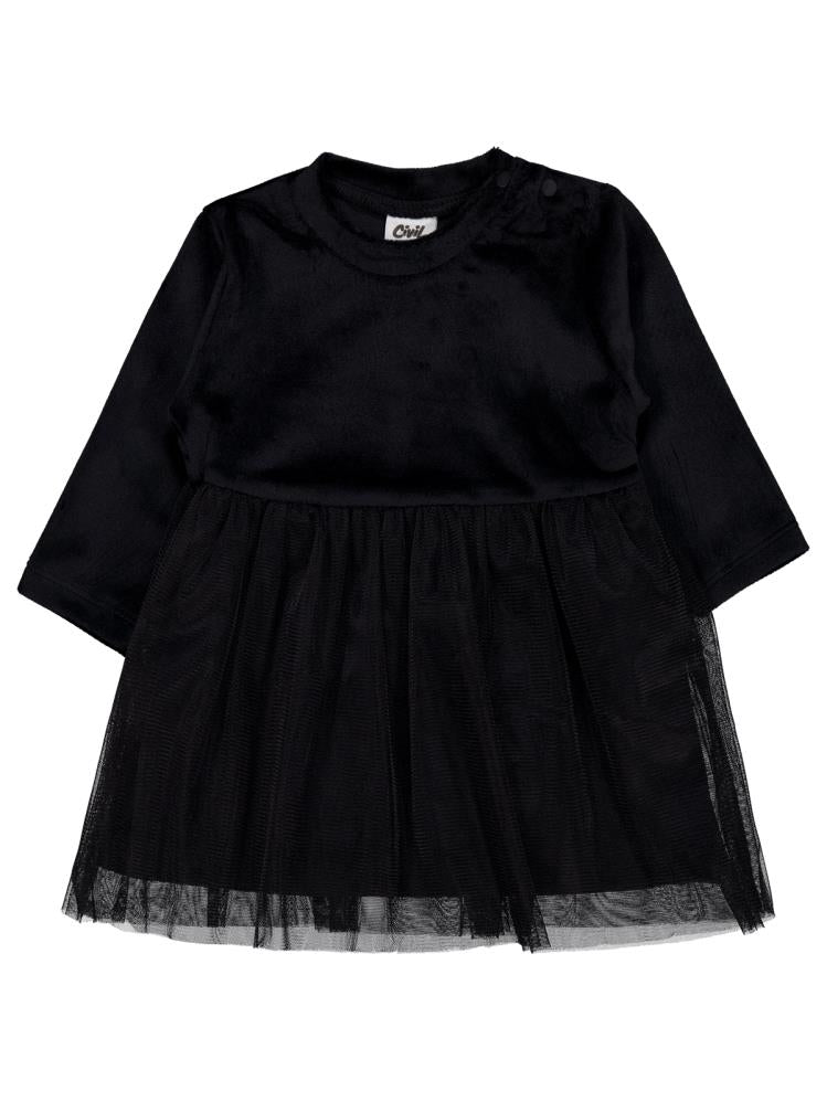 Civil Baby Tüllü 6-18 Ay Jile ve Elbise - Siyah