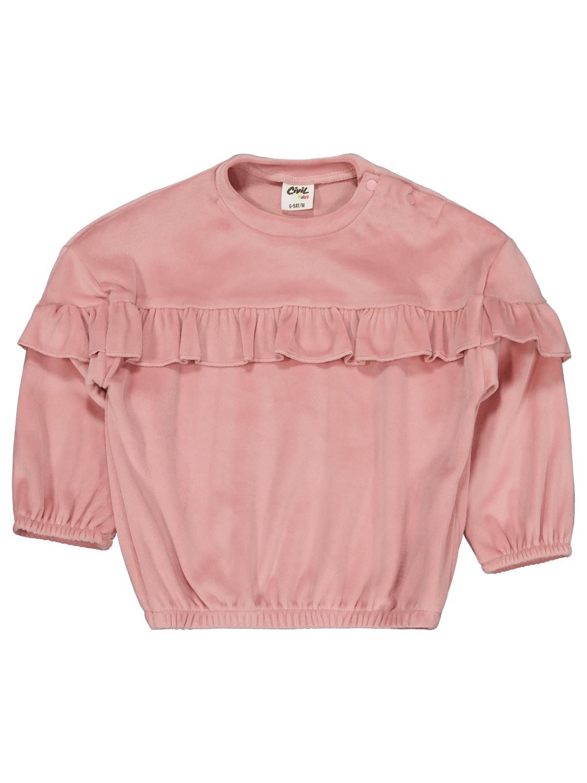 Civil Baby Fırfırlı 6-18 Ay Takım - Pembe