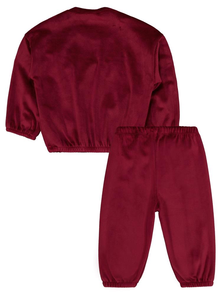 Civil Baby Fırfırlı 6-18 Ay Takım - Bordo