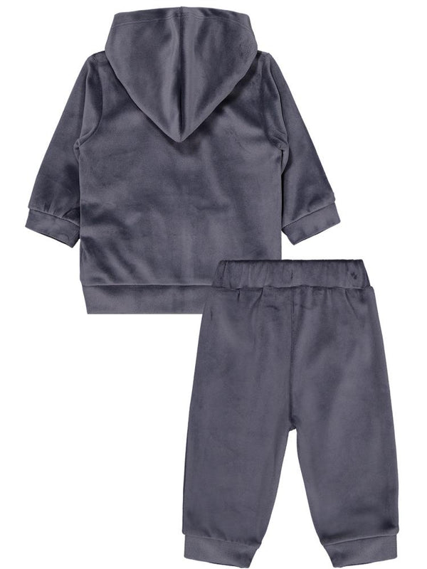 Civil Baby Kapüşonlu 6-18 Ay Takım - Gri