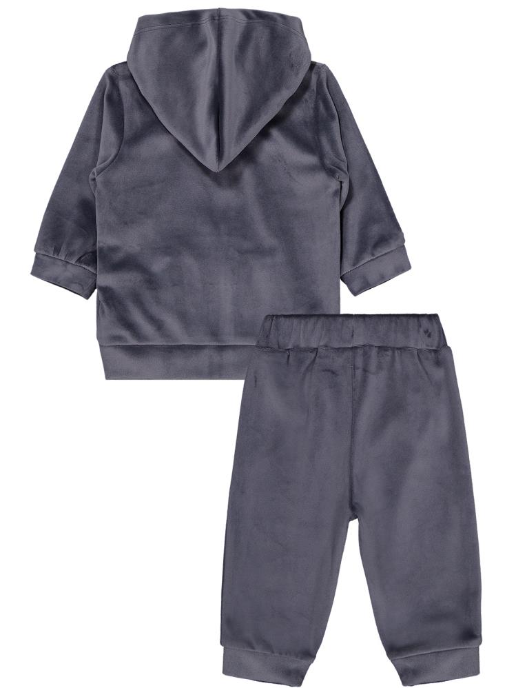 Civil Baby Kapüşonlu 6-18 Ay Takım - Gri