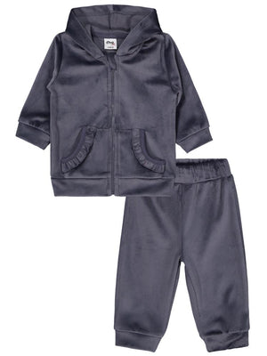 Civil Baby Kapüşonlu 6-18 Ay Takım - Gri