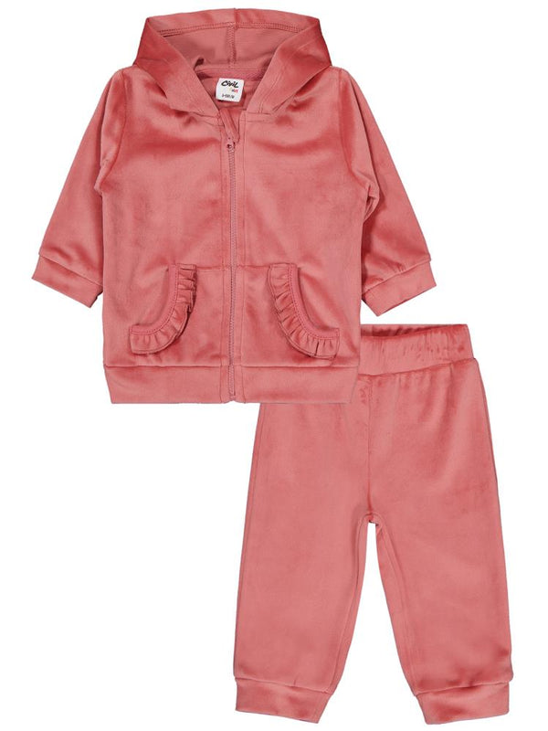 Civil Baby Kapüşonlu 6-18 Ay Takım - Turuncu