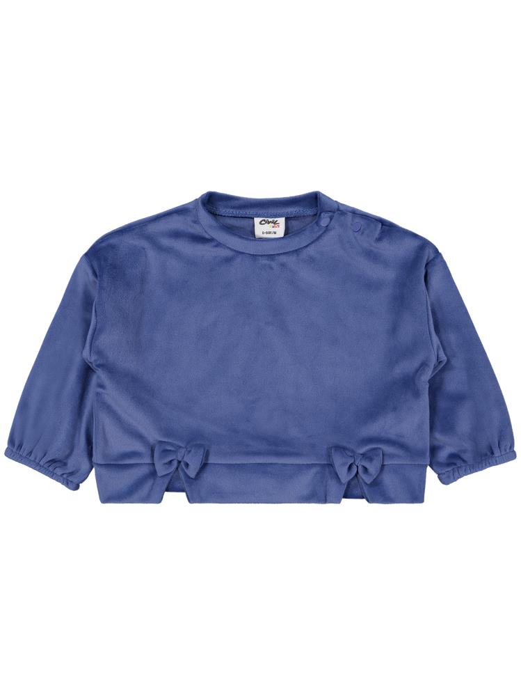 Civil Baby Fiyonklu 6-18 Ay Sweatshirt - Mavi
