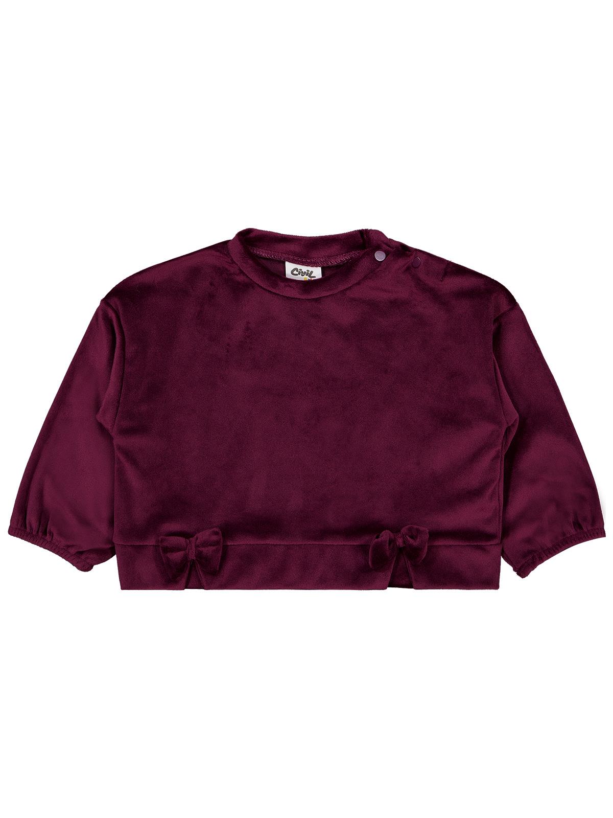 Civil Baby Fiyonklu 6-18 Ay Sweatshirt - Lila