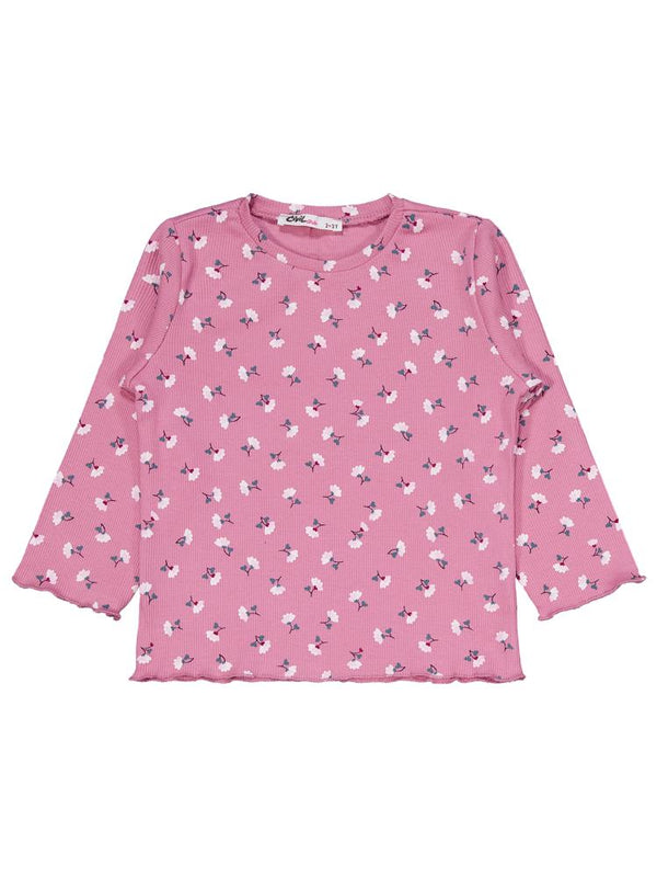 Civil Girls Çiçek Desenli 2-5 Yaş Pijama Takımı - Pembe