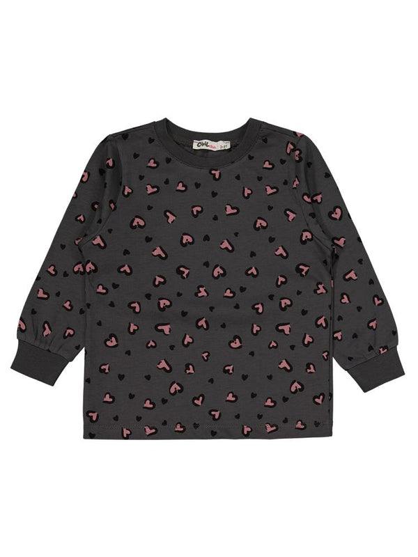 Civil Girls Leopar 2-5 Yaş Pijama Takımı - Gri