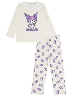 Kuromi 6-9 Yaş Pijama Takımı - Ekru