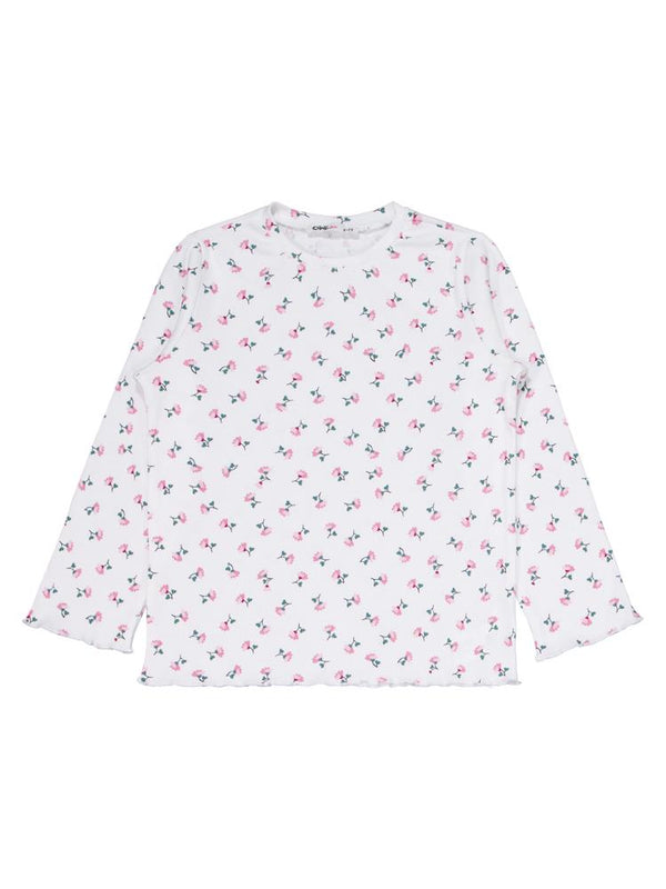 Civil Girls Çiçek Desenli 10-13 Yaş Pijama Takımı - Ekru