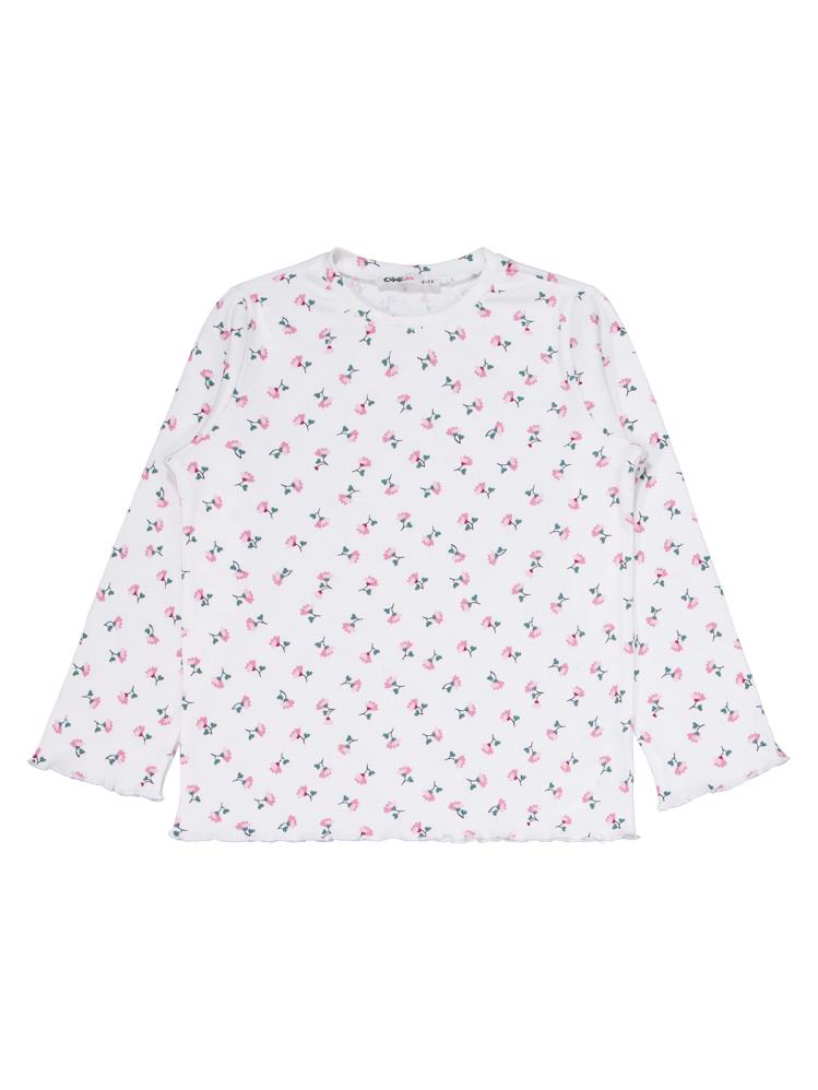 Civil Girls Çiçek Desenli 10-13 Yaş Pijama Takımı - Ekru