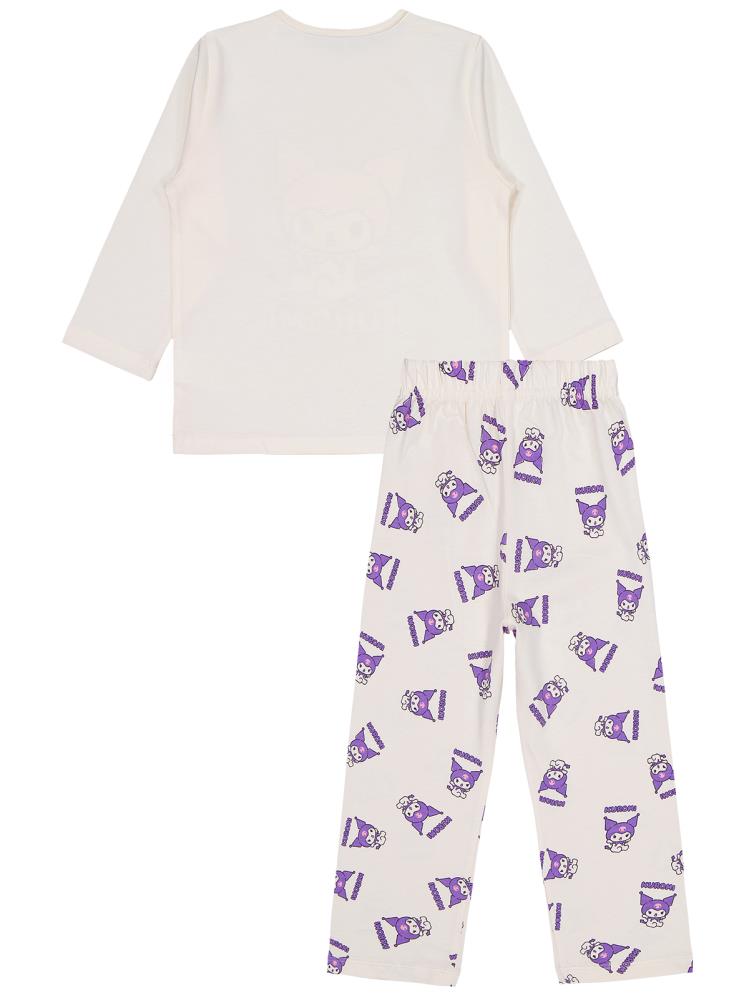 Kuromi 2-5 Yaş Pijama Takımı - Ekru