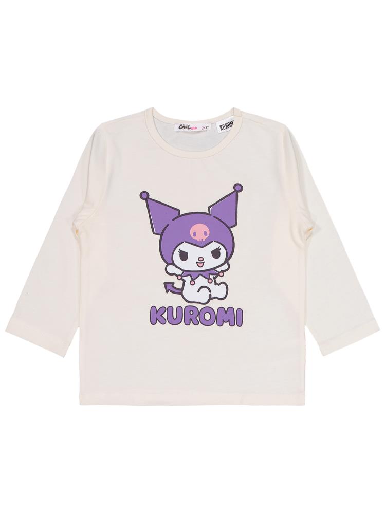 Kuromi 2-5 Yaş Pijama Takımı - Ekru
