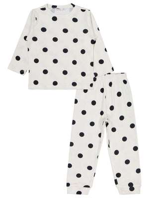 Civil Girls Puanlı 2-5 Yaş Pijama Takımı - Ekru