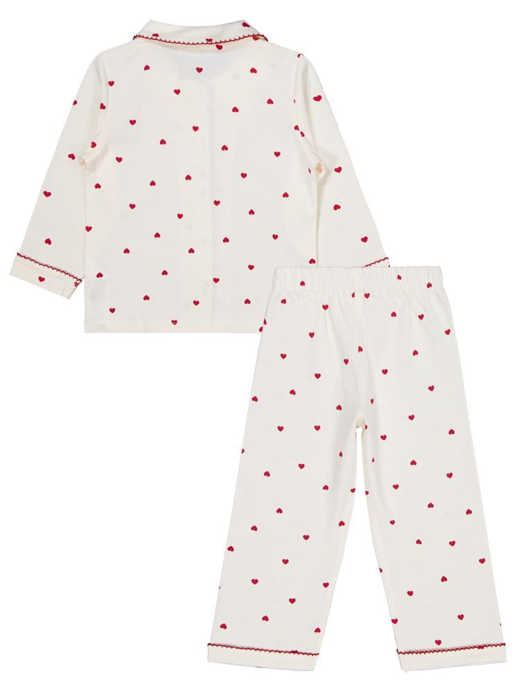 Civil Girls Kalpli 2-5 Yaş Pijama Takımı - Ekru