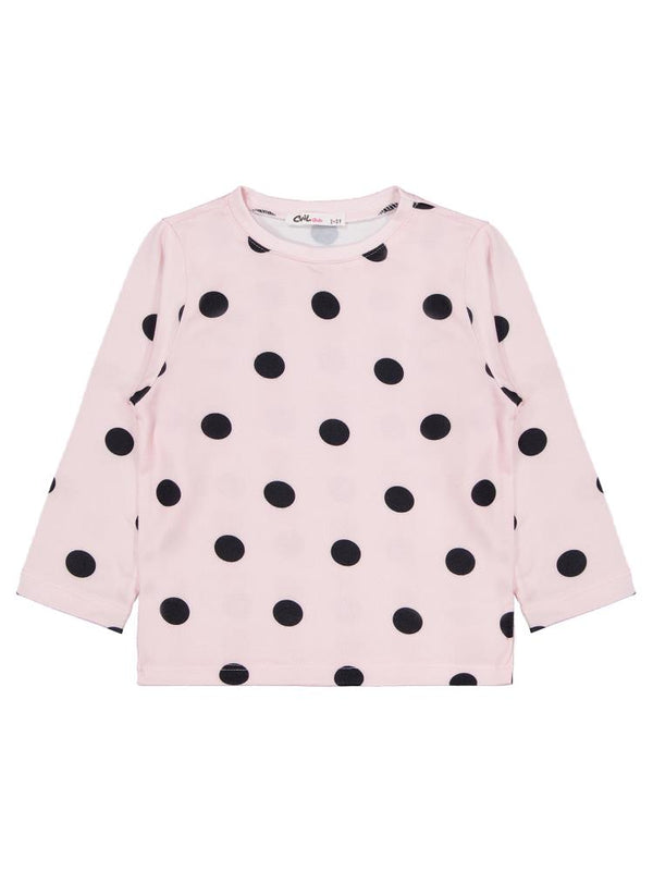 Civil Girls Puanlı 2-5 Yaş Pijama Takımı - Pudra