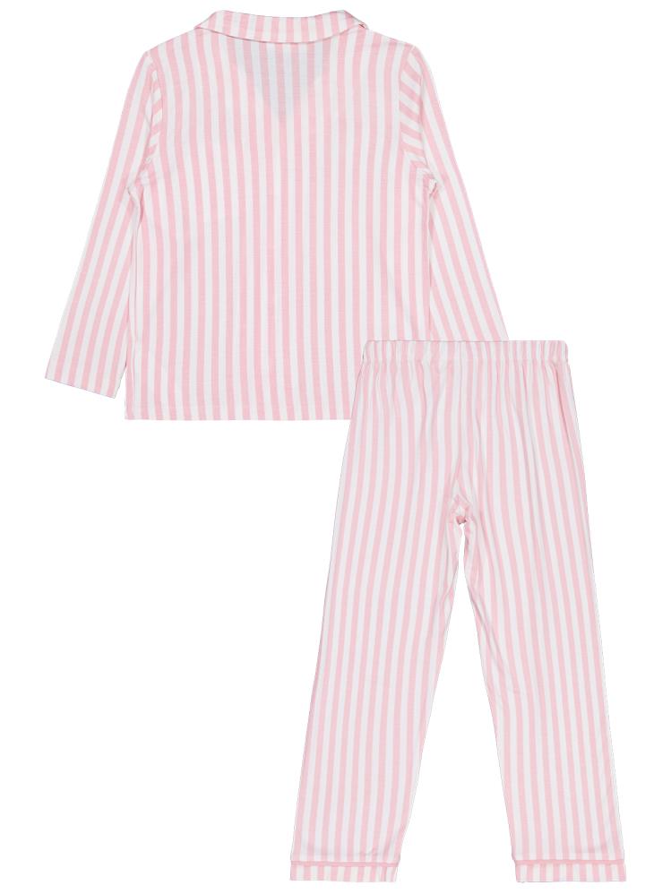 Civil Girls Çizgili 10-13 Yaş Pijama Takımı - Pembe