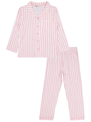 Civil Girls Çizgili 10-13 Yaş Pijama Takımı - Pembe