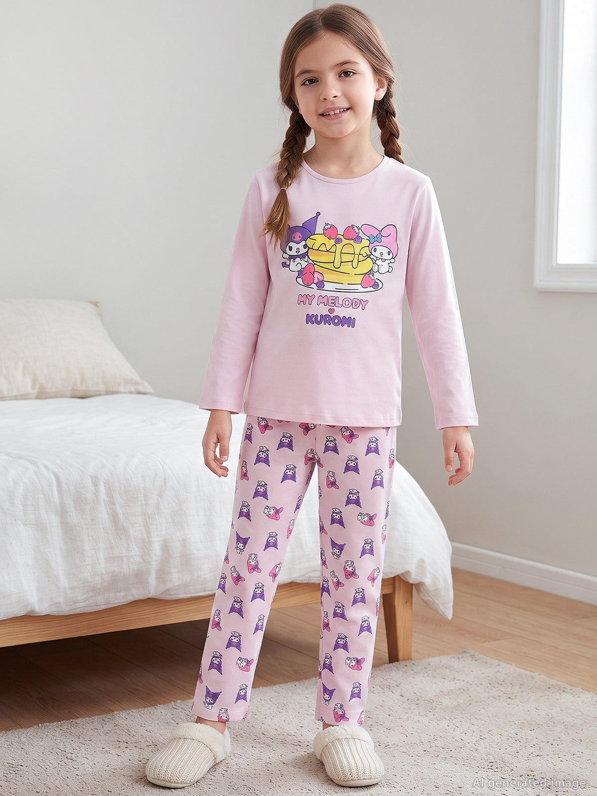 Kuromi 10-13 Yaş Pijama Takımı - Pembe