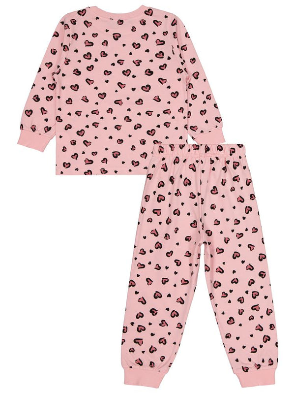 Civil Girls Leopar 2-5 Yaş Pijama Takımı - Pembe
